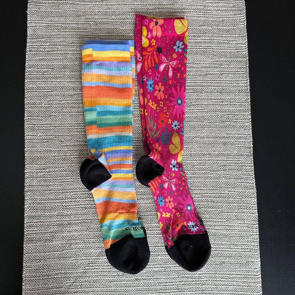 2 Pair Crazy Compression Compression Stockings - image 1